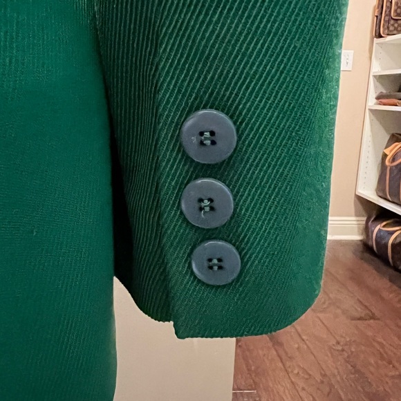 Ellen Tracy Green 2pc single-breasted tailored Blazer and Vest Size10 - Picture 12 of 12